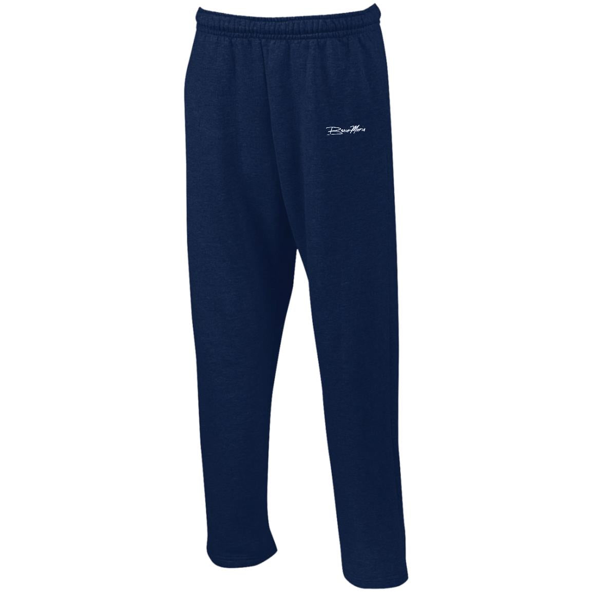 G123 Open Bottom Sweatpants with Pockets