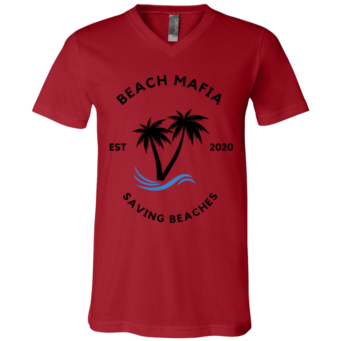 3005 Unisex Jersey SS V-Neck T-Shirt