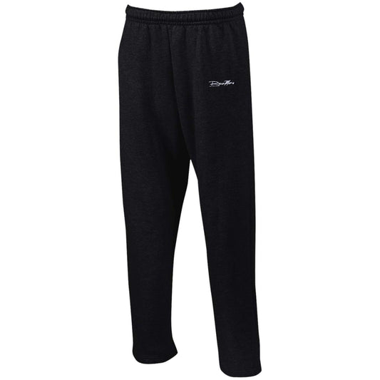 G123 Open Bottom Sweatpants with Pockets